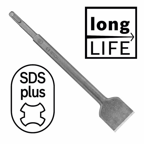 Buy Bosch 2608690146 SDS-Plus Wide Spade Chisel 40 x 250 mm at Toolstop