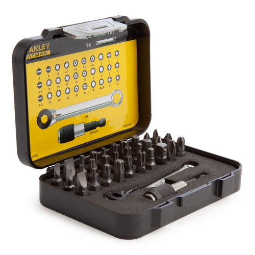 Stanley 1-13-905 Fatmax Ratchet Wrench & Bit Set (32 Piece) - 2 Stanley 1-13-905 Fatmax Ratchet Wrench & Bit Set (32 Piece) - 2