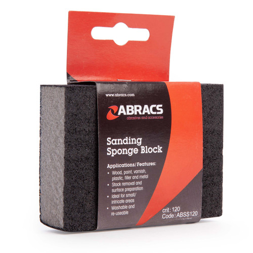 Buy Abracs ABSS0120 Sanding Sponge Block 120 Grit at Toolstop Buy Abracs ABSS0120 Sanding Sponge Block 120 Grit at Toolstop