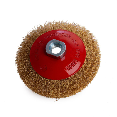 Abracs ABWBB115M14C Crimped Wire Bevel Brush - 1 Abracs ABWBB115M14C Crimped Wire Bevel Brush - 1