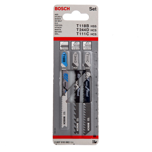 Bosch T111c 2608637878 Jigsaw Blades Basic For Wood Pac