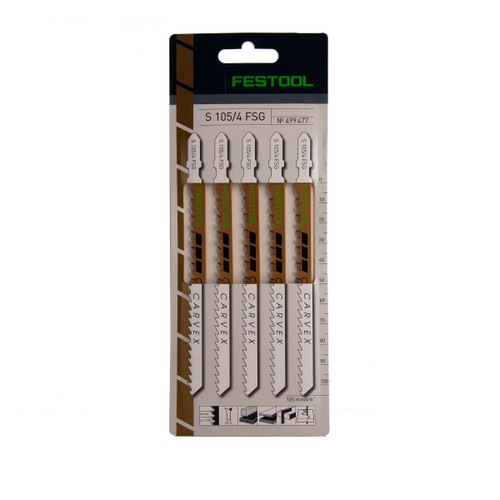 Buy Festool 499477 Jigsaw blade S 105/4 FSG (5 Pack) at Toolstop