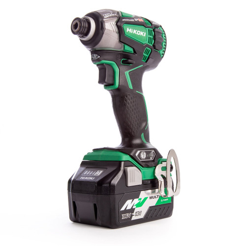 HiKOKI WH 36DB 36V Multi-Volt Brushless Impact Driver (2 x 2.5Ah Batteries) - 6