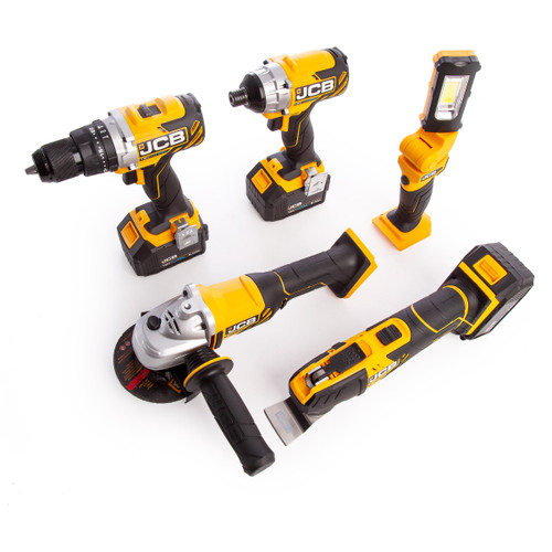 JCB-185PK-V3 18V 5 Piece Kit - 18BLCD Combi Drill, 18BLID Impact Driver, 18MT Multi-Tool, 18AG Angle Grinder & 18IL Inspection Light (3 x 5.0Ah Batteries) with 3 x L-Boxxes - 10 JCB-185PK-V3 18V 5 Piece Kit - 18BLCD Combi Drill, 18BLID Impact Driver, 18MT Multi-Tool, 18AG Angle Grinder & 18IL Inspection Light (3 x 5.0Ah Batteries) with 3 x L-Boxxes - 10