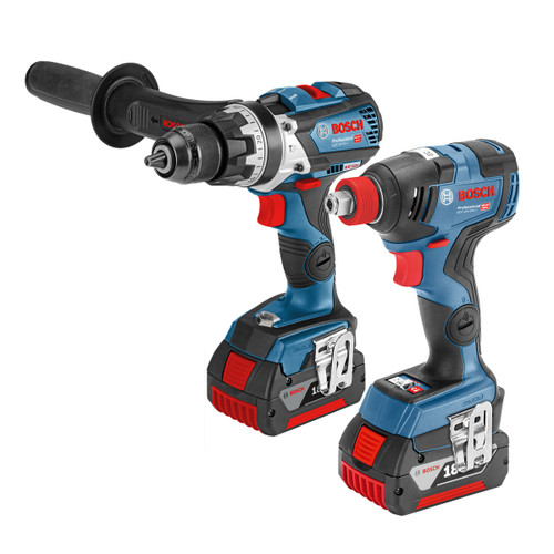 Bosch GSB 18 V-85 18V and GDX 18 V-200 Combi Drill & Impact Driver Twin Pack (2 x 5.0Ah Batteries) - 4 Bosch GSB 18 V-85 18V and GDX 18 V-200 Combi Drill & Impact Driver Twin Pack (2 x 5.0Ah Batteries) - 4