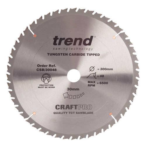 Trend CSB/30048 CraftPro Saw Blade Combination 300mm x 48T - 2