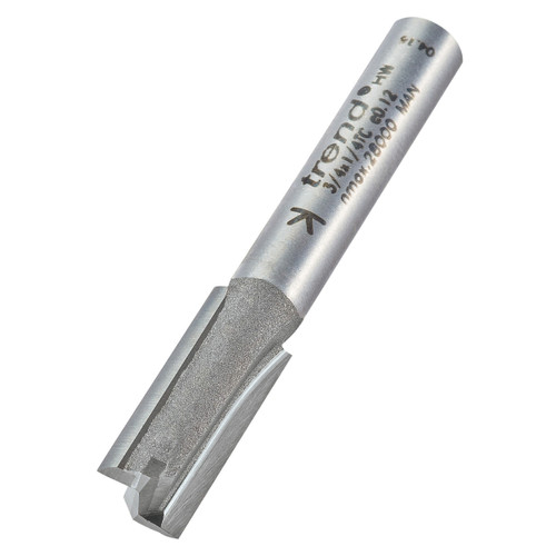 Trend 3/4X1/4TC TCT Two Flute Router Cutter 8mm x 19mm - 1 Trend 3/4X1/4TC TCT Two Flute Router Cutter 8mm x 19mm - 1