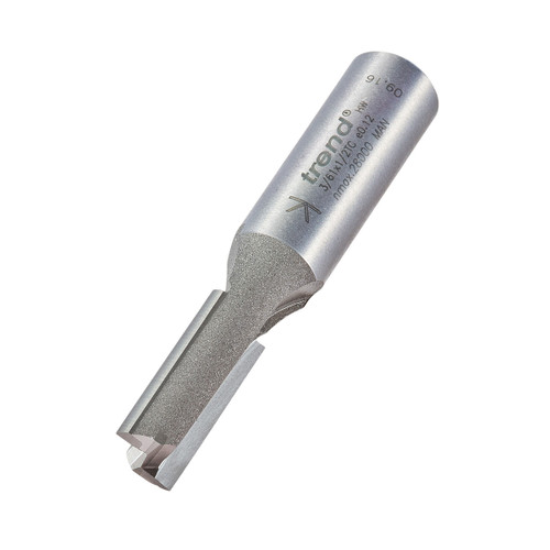 Trend 3/61X1/2TC TCT Two Flute Router Cutter 10mm x 1/2" Shank - 1