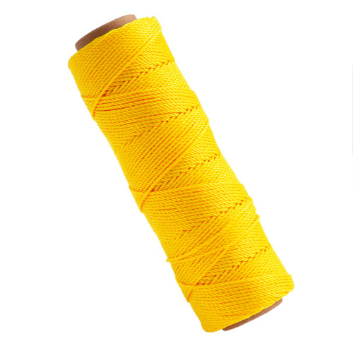 Marshalltown M621 Twisted Nylon Masons Line Yellow 285ft - 1 Marshalltown M621 Twisted Nylon Masons Line Yellow 285ft - 1