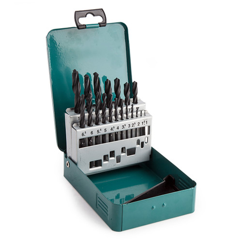 Makita D-54081 Assorted HSS-R Set in Metal Case (19 Piece) - 2