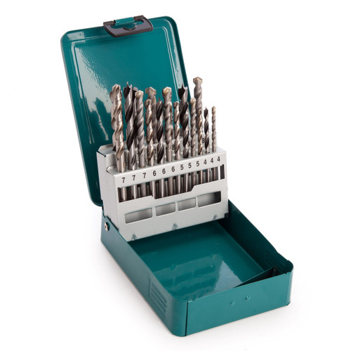 Makita D-47173 Mixed Drill Bit Set in Metal Case (18 Piece) - 3 Makita D-47173 Mixed Drill Bit Set in Metal Case (18 Piece) - 3