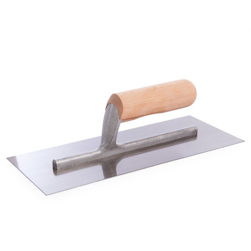 Buy RST RTR124C Grade C Carbon Steel Finishing Trowel With Wooden Handle 11 x 4 1/2in at Toolstop