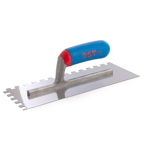 Buy RST RTR6260S Notched Trowel With Soft Touch Handle 11 x 4 1/2in 10mm Notch at Toolstop