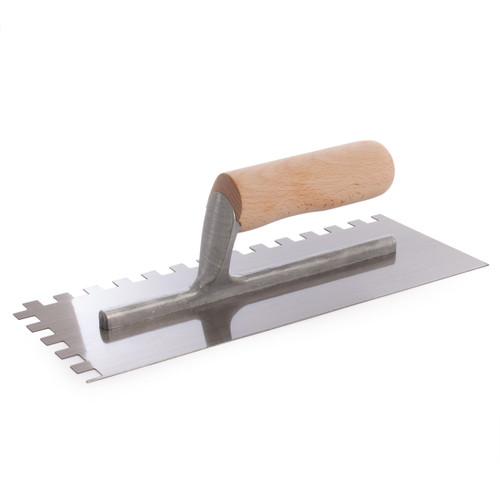 Buy RST RTR6260 Notched Trowel With Wooden Handle 11 x 4 1/2in 10mm Notch at Toolstop