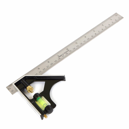 Buy Tried + Tested TT047 Metal Combination Square with Level 300mm at Toolstop