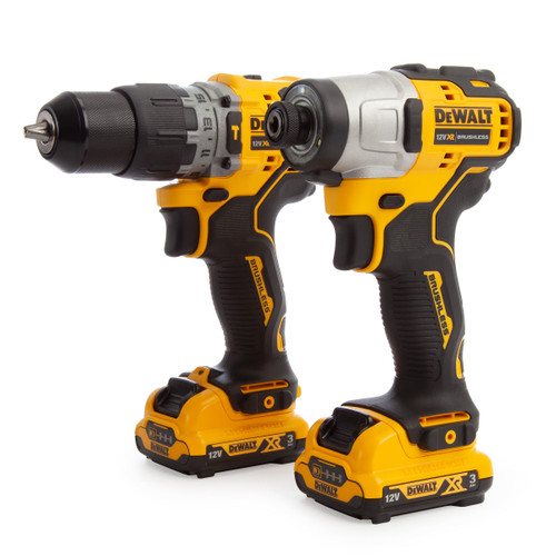 Dewalt DCK2111L2T 12V XR Brushless Sub-Compact Twin Pack - DCD706 Hammer Drill + DCF801 Impact Driver (2 x 3.0Ah Batteries) - 4 Dewalt DCK2111L2T 12V XR Brushless Sub-Compact Twin Pack - DCD706 Hammer Drill + DCF801 Impact Driver (2 x 3.0Ah Batteries) - 4