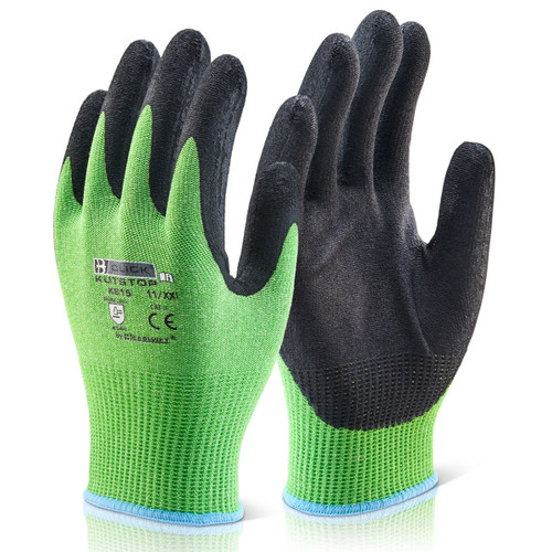 Beeswift BS050XL Kutstop Micro Foam Nitrile Glove Green - XLarge - 1