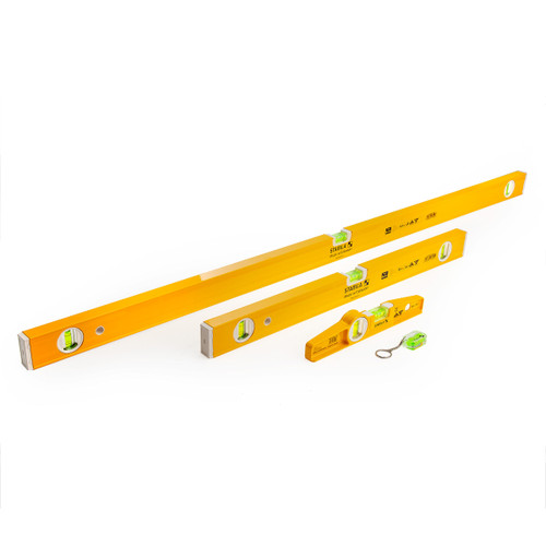 Stabila 17530 Level Set 120cm / 60cm / 25cm and Keyring with Case - 6