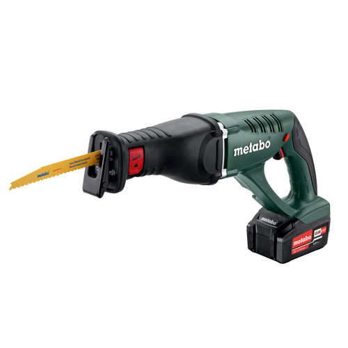Metabo 602269610 ASE18LTX 18V Reciprocating Saw (2 x 4.0Ah Batteries) - 1 Metabo 602269610 ASE18LTX 18V Reciprocating Saw (2 x 4.0Ah Batteries) - 1
