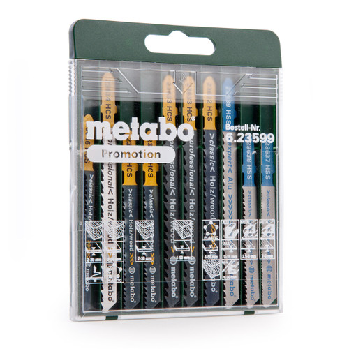 Buy Metabo 6.23599 Assorted Jigsaw Blade Set 10 Piece at Toolstop Buy Metabo 6.23599 Assorted Jigsaw Blade Set 10 Piece at Toolstop