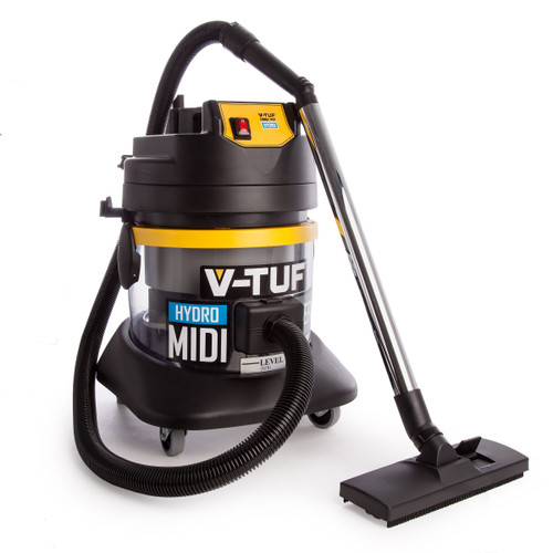 Buy V-TUF Hydro Midi Industrial Dust Extractor / Vacuum with Accessories 240V at Toolstop