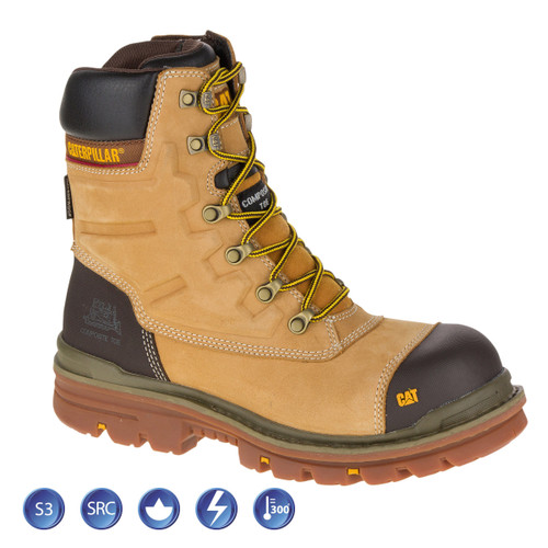 Buy Caterpillar 7063 Premier Honey Waterproof 8 Inch Safety Boot (Heat and Slip Resistant) at Toolstop Buy Caterpillar 7063 Premier Honey Waterproof 8 Inch Safety Boot (Heat and Slip Resistant) at Toolstop