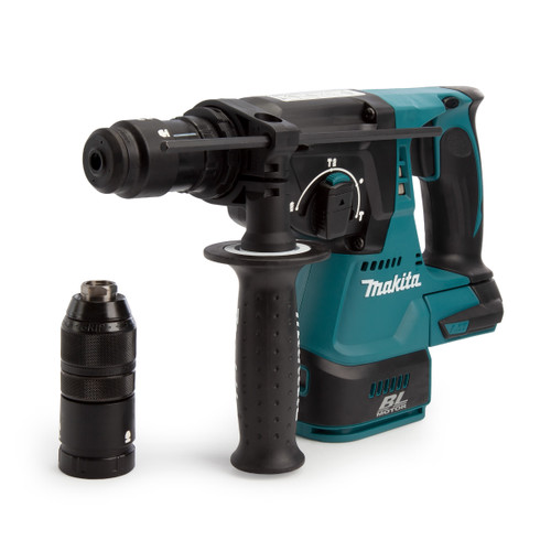 Buy Makita DHR243ZJ 18V Brushless SDS Plus Rotary Hammer 24mm With Quick Change Chuck (Body Only) at Toolstop Buy Makita DHR243ZJ 18V Brushless SDS Plus Rotary Hammer 24mm With Quick Change Chuck (Body Only) at Toolstop