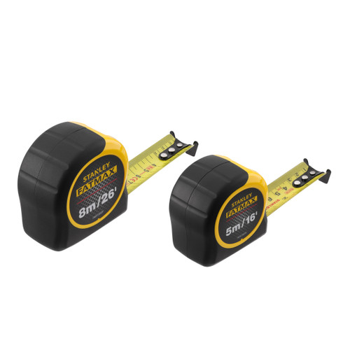 Stanley FMHT81745-0 FatMax Classic Tape Measure Twin Pack 5m & 8m - 1 Stanley FMHT81745-0 FatMax Classic Tape Measure Twin Pack 5m & 8m - 1