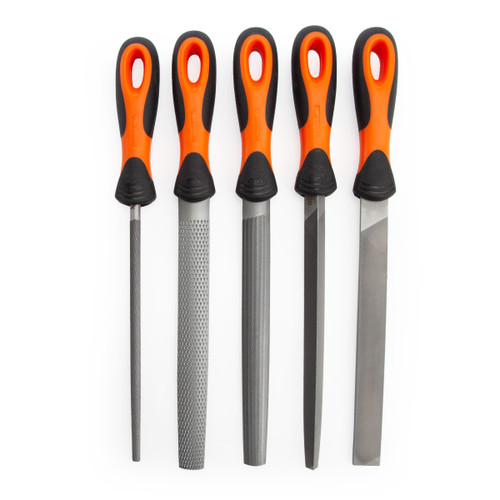 Bahco 1-477-08-2-2 Ergo Assorted Engineers File Set 200mm (5 Piece) - 1 Bahco 1-477-08-2-2 Ergo Assorted Engineers File Set 200mm (5 Piece) - 1