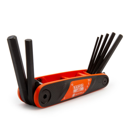 Buy Bahco BE-9777B Metric Folding Hex Key Set 2.5 - 10 mm (7 Piece) at Toolstop Buy Bahco BE-9777B Metric Folding Hex Key Set 2.5 - 10 mm (7 Piece) at Toolstop
