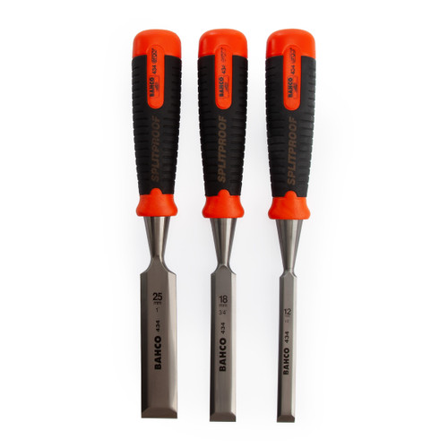 Buy Bahco 434-S3-EUR Ergo Splitproof Chisel Set (3 Piece) at Toolstop Buy Bahco 434-S3-EUR Ergo Splitproof Chisel Set (3 Piece) at Toolstop