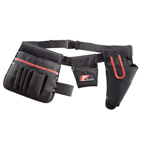 Buy Technics PT12180 Tool Belt with Drill Holster and 15 Pockets at Toolstop