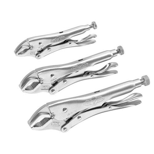 Buy Irwin 10508202 Vise Grip Curved Jaw Locking Pliers (Set of 3) at Toolstop