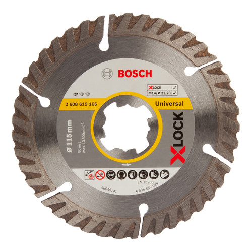 Bosch 2608615165 X-LOCK Standard for Universal Diamond Cutting Blade 115mm - 1 Bosch 2608615165 X-LOCK Standard for Universal Diamond Cutting Blade 115mm - 1