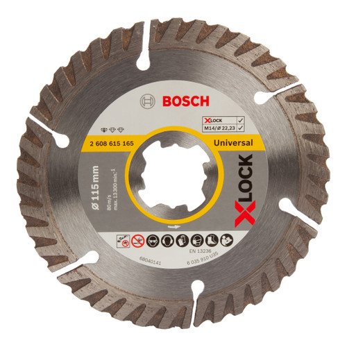 Bosch 2608615165 X-LOCK Standard for Universal Diamond Cutting Blade 115mm - 1