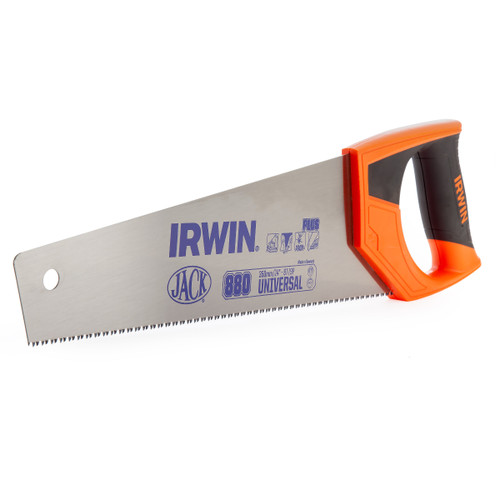 Irwin Jack 1897526 Universal Plus 880 Handsaw 14in / 350mm 8T/9P - 1