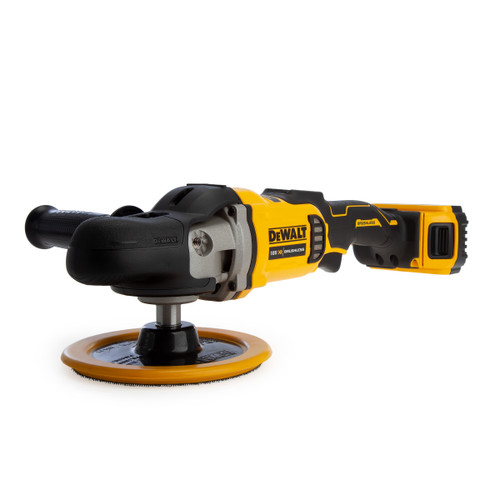 Buy Dewalt DCM849P2 18V XR Brushless Rotary Polisher 180mm (2 x 5.0Ah Batteries) at Toolstop Buy Dewalt DCM849P2 18V XR Brushless Rotary Polisher 180mm (2 x 5.0Ah Batteries) at Toolstop