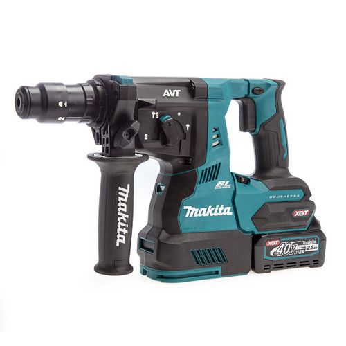Makita HR004GD101 40Vmax XGT Brushless SDS Plus Rotary Hammer with Quick Change Chuck (1 x 2.5Ah Battery) Makita HR004GD101 40Vmax XGT Brushless SDS Plus Rotary Hammer with Quick Change Chuck (1 x 2.5Ah Battery)