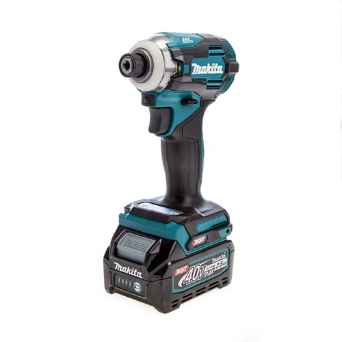 Makita TD001GD103 40Vmax XGT Brushless Impact Driver (1 x 2.5Ah Battery) 