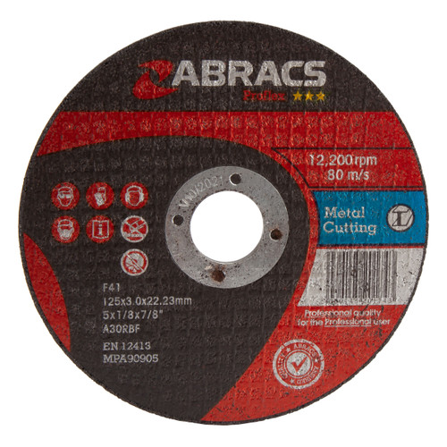 Abracs Proflex PF12530FM Flat Metal Cutting Discs