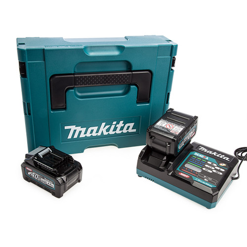 Makita 191K01-6 XGT 40Vmax Power Source Kit (2 x 4.0Ah Batteries)