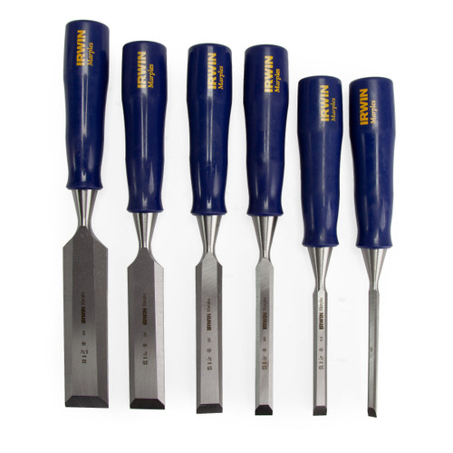 Irwin Marples TM444/S6 M444 Blue Chip Bevel Edge Chisel Set