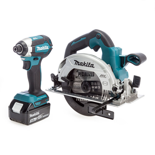 Makita 18V Brushless Twin Pack - DTD153 Impact Driver + DHS660 Circular Saw (2 x 3.0Ah Batteries) Makita 18V Brushless Twin Pack - DTD153 Impact Driver + DHS660 Circular Saw (2 x 3.0Ah Batteries)