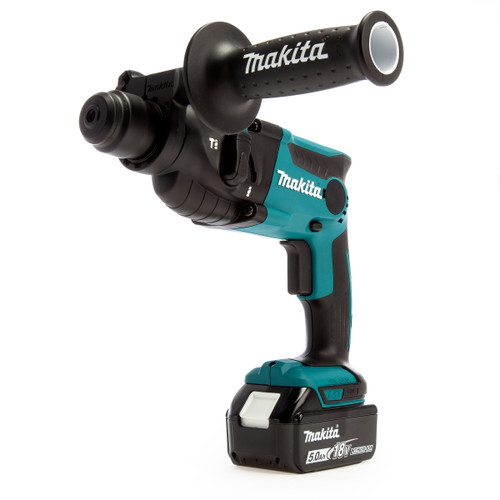 Makita DHR165 18V 16mm SDS Plus Rotary Hammer Drill (1 x 5.0Ah Battery) Makita DHR165 18V 16mm SDS Plus Rotary Hammer Drill (1 x 5.0Ah Battery)