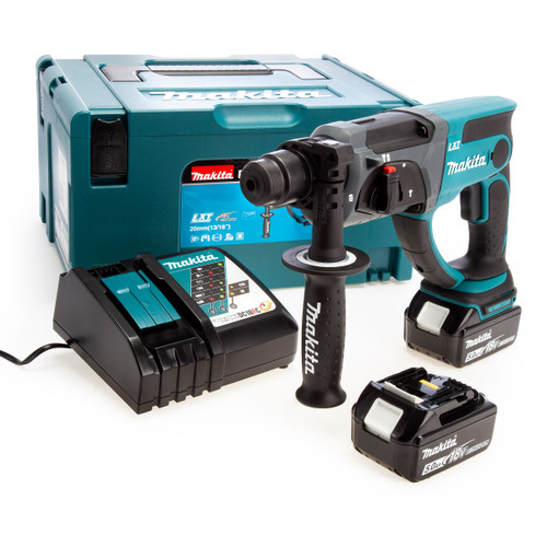 Makita DHR202RTJ 18V SDS Plus Rotary Hammer Drill (2 x 5.0Ah Batteries) 2