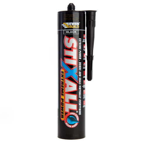 Everbuild STIXBK Stixall Extreme Power Adhesive and Sealant Black 290ml