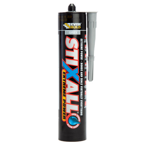 Everbuild STIXGY Stixall Extreme Power Adhesive and Sealant Grey 290ml