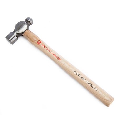 Spear & Jackson SJ-BPH8 Engineers Ballpein Hickory Hammer 8oz