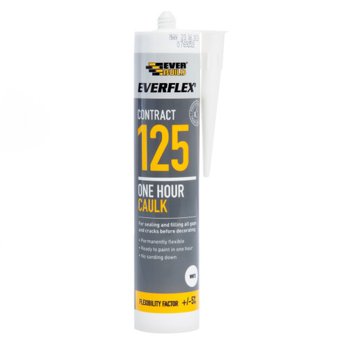 Everbuild 125C3 Everflex 125 One Hour Caulk White 300ml