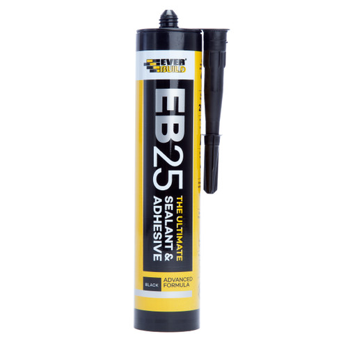 Everbuild EB25BK Ultimate Sealant and Adhesive Black 300ml